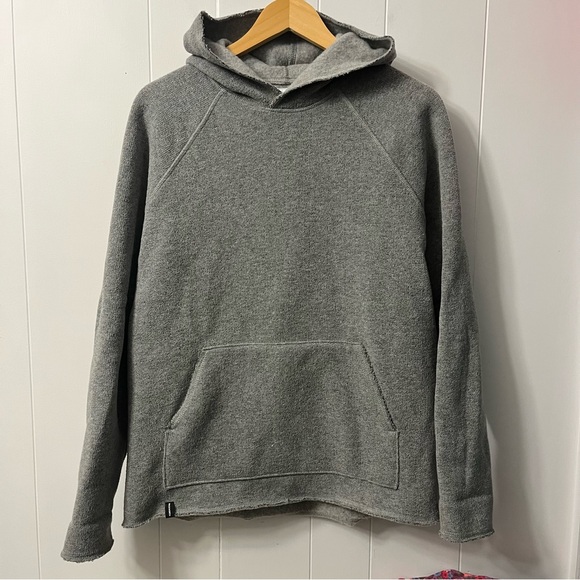 Duckworth Other - Duckworth Powder Hoodie Grey Rambouillet Merino Fleece Wool Made in USA $175 USD